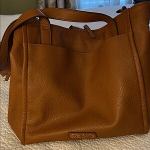 Pioneer Woman Rich Brown Leather Tote/purse